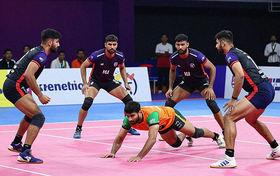 বোনাস লাইনের ছায়ায় নয় নম্বর সোনা: ভারত ৪৮–২৫ বাংলাদেশ ম্যাচের ভেতরের হিসাব বোনাস লাইনের ছায়ায় নয় নম্বর সোনা: ভারত ৪৮–২৫ বাংলাদেশ ম্যাচের ভেতরের হিসাব